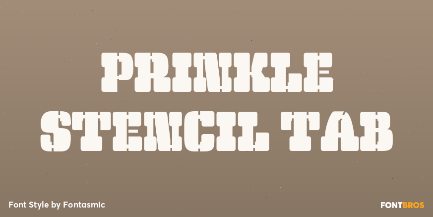 Prinkle Stencil Tab Poster