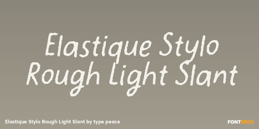 Elastique Stylo Rough Light Slant Poster