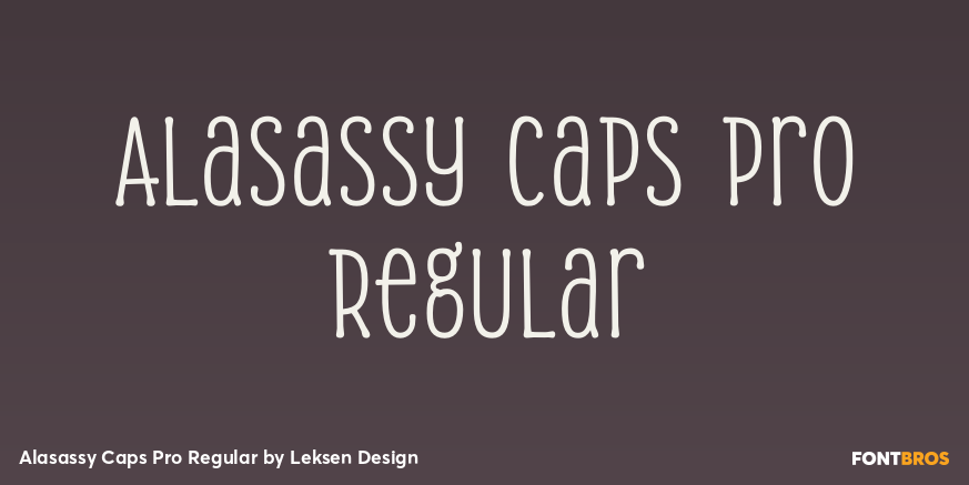 Alasassy Caps Pro Regular Poster