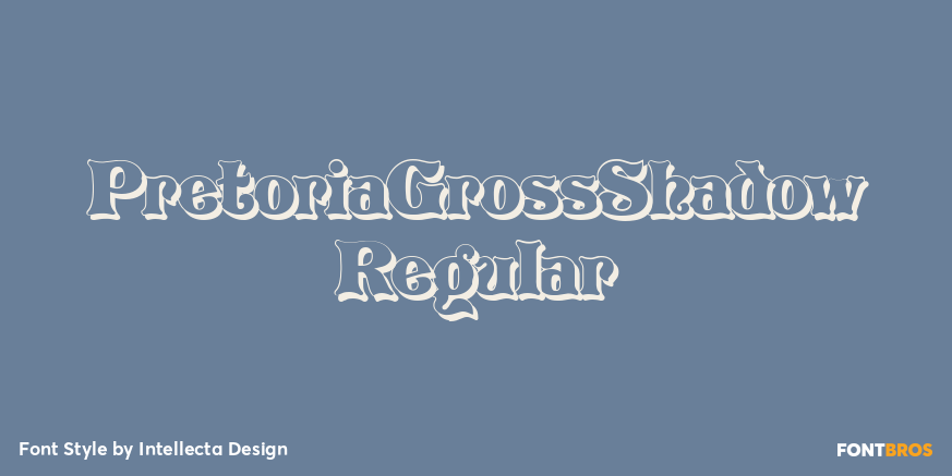 PretoriaGrossShadow Regular Poster