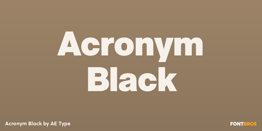Acronym Black Poster
