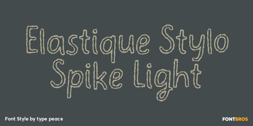 Elastique Stylo Spike Light Poster