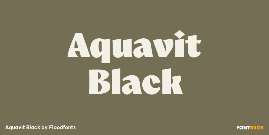 Aquavit Black Poster