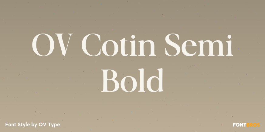 OV Cotin Semi Bold Poster