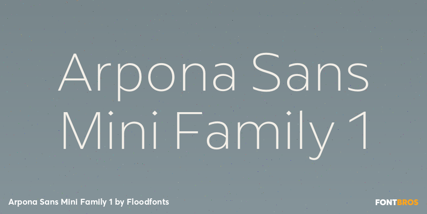 Arpona Sans Mini Family 1 Poster