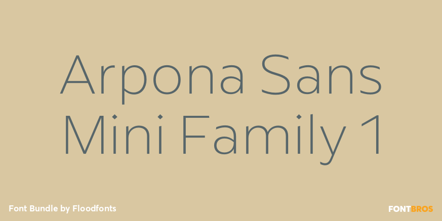 Arpona Sans Mini Family 1 Poster