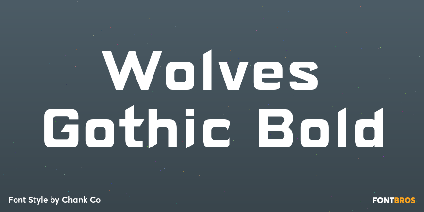 Wolves Gothic Bold Poster