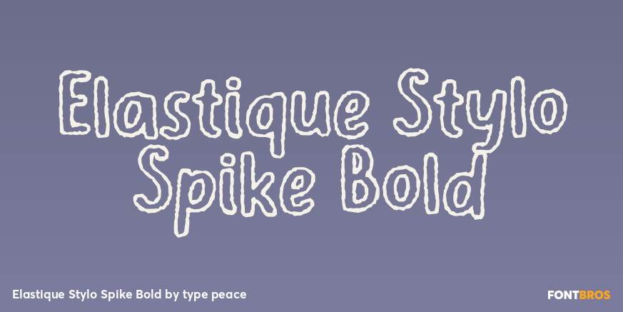 Elastique Stylo Spike Bold Poster